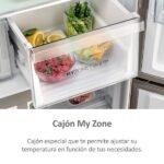 Frigorífico americano- Haier Cube 90 Series 5 HCR5919ENMM, No Frost, 190.5 cm, 643 l, Motor Inverter, Antibacterias, Inox - Imagen 7