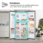 Frigorífico americano - LG GSLC41PYPE, No Frost, 179 cm, 638 l, LinearCooling™, SpacePlus™, Inox antihuellas - Imagen 9