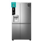 Frigorífico americano - Hisense RS818N4TIE1, No Frost, 179 cm, 636 l, WI-FI, Dispensador Agua & Hielo, Inox