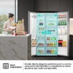 Frigorífico americano - Hisense RS818N4TIE1, No Frost, 179 cm, 636 l, WI-FI, Dispensador Agua & Hielo, Inox - Imagen 11