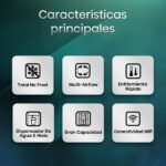 Frigorífico americano - Hisense RS818N4TIE1, No Frost, 179 cm, 636 l, WI-FI, Dispensador Agua & Hielo, Inox - Imagen 4