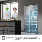 Frigorífico americano - Hisense RS818N4TIE1, No Frost, 179 cm, 636 l, WI-FI, Dispensador Agua & Hielo, Inox - Imagen 8