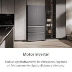 Frigorífico americano - Haier FD 90 Series 7 HFR79F19EFGK, No Frost lateral, 190 cm, 703 l, Motor Inverter, Antibacterias Pro, Cristal Zafiro - Imagen 11