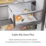 Frigorífico americano - Haier FD 90 Series 7 HFR79F19EFGK, No Frost lateral, 190 cm, 703 l, Motor Inverter, Antibacterias Pro, Cristal Zafiro - Imagen 8