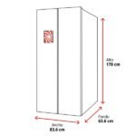 Frigorífico americano - Jocel JSBS014634, No Frost, 178 cm, 445 l, Inox - Imagen 2