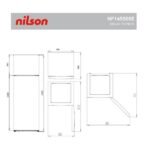 Frigorífico dos puertas - NILSON NF145500E, Altura 143 cm, Capacidad 206 l, Blanco - Imagen 7