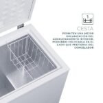 Congelador vertical - SVAN SCH1001EDC, 98 l, 84,5 cm, Blanco - Imagen 4