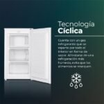 Congelador vertical - SVAN SCV85502E, 60 l, 84,5 cm, Blanco - Imagen 2
