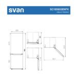 Frigorífico combinado - SVAN SC185603ENFX, Altura 1850 mm, Capacidad 293 l, Inox - Imagen 7