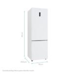 Frigorífico combi - Candy CCG5T718EW1, No Frost, 185.5 cm, Ancho especial 70 cm, 442 l, Tecnología Circle Fresh, Blanco - Imagen 4