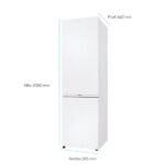 Frigorífico combi - Candy CNCQ2T620DW, No Frost, Humidity Zone, Circle Fresh, 205 cm, 409 l, Blanco - Imagen 11