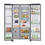 Frigorífico americano - Samsung Bespoke AI RS70F64KETEF, All Around Cooling, No Frost, 178.4 cm, 640 l, Dispensador agua y hielo, Inox - Imagen 3