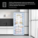 Frigorífico americano - Samsung Bespoke AI RS70F64KETEF, All Around Cooling, No Frost, 178.4 cm, 640 l, Dispensador agua y hielo, Inox - Imagen 6