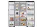 Frigorífico americano - Samsung Family Hub Bespoke AI RS90F66BETEF, Twin Cooling, 178.4 cm, 614 l, Dispensador agua y hielo, Balda botellero, Inox - Imagen 4