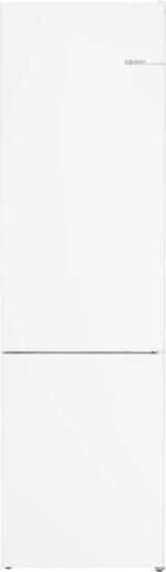 Frigorífico combi - Bosch KGN392WCF, Serie 4, No Frost,203 cm, 363 l, Multi Air Flow, Refrigeración "Súper", Blanco