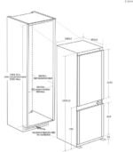 Frigorífico combi integrable - Haier HBW7519C, TNF Duo Cooling, 193.5 cm, 300 l, Sin Panelar - Imagen 2