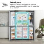 Frigorífico americano - LG GMV960MBDE, No Frost, 178.7 cm, 666 l, Instaview™, Linear Cooling™, Plata - Imagen 6