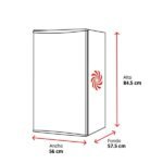 Nevera pequeña - Hisense RL170D4BWE, 133 L, 84.5 cm, Cíclico, Puerta reversible, 40 dB, Blanco - Imagen 2