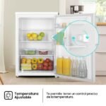 Nevera pequeña - Hisense RL170D4BWE, 133 L, 84.5 cm, Cíclico, Puerta reversible, 40 dB, Blanco - Imagen 5