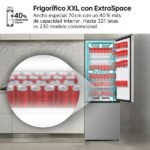 Frigorífico combi - LG GBBW322CPY, No Frost, 203 cm, 465 l, Ancho especial 70 cm, DoorCooling+™, ThinQ AI™, Inox antihuellas - Imagen 10