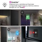 Frigorífico combi - LG GBBW322CPY, No Frost, 203 cm, 465 l, Ancho especial 70 cm, DoorCooling+™, ThinQ AI™, Inox antihuellas - Imagen 5