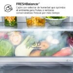 Frigorífico combi - LG GBBW322CPY, No Frost, 203 cm, 465 l, Ancho especial 70 cm, DoorCooling+™, ThinQ AI™, Inox antihuellas - Imagen 9