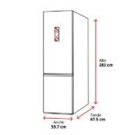 Frigorífico combi - LG GBBS726CPY, No Frost, 203 cm, 375 l, DoorCooling+™, Digital FRESHConverter+™, Inox antihuellas - Imagen 2