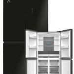 Frigorífico americano - ALPHA Pegasus Elite Pro-83, Smart Inverter Motor, Multi Airflow, No Frost, Altura 182 cm, Negro