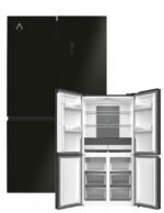 Frigorífico americano - ALPHA Pegasus Elite Pro-83, Smart Inverter Motor, Multi Airflow, No Frost, Altura 182 cm, Negro