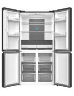 Frigorífico americano - ALPHA Pegasus Elite Pro-83, Smart Inverter Motor, Multi Airflow, No Frost, Altura 182 cm, Negro - Imagen 2