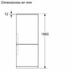 Frigorífico combi - Bosch KGN362ICF, Total No Frost, 186 cm, 321 l, VitaFresh 0º, Acero inoxidable - Imagen 10