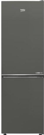 Frigorífico combi - Beko B5RCNE365HG, No Frost, Altura 186.5 cm, 366L, Tecnología HarvestFresh, Gris Manhattan