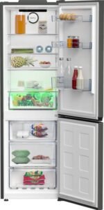 Frigorífico combi - Beko B5RCNE365HG, No Frost, Altura 186.5 cm, 366L, Tecnología HarvestFresh, Gris Manhattan - Imagen 4