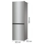 Frigorífico combi - GORENJE NRK61CS2XL4, No Frost, Altura 1850 mm, Capacidad 300 l, Gris - Imagen 2