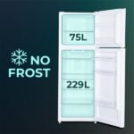 Frigorífico dos puertas - SVAN SF17601ENF, Altura 1720 mm, Capacidad 334 l, Blanco - Imagen 2