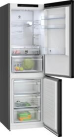 Frigorífico combi - Balay 3KFD655NI, No Frost, No Frost, Altura 1860 mm, Capacidad 321 l, Cristal Negro - Imagen 2