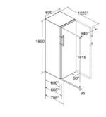 Frigorífico una puerta - LIEBHERR FRIGO SKBES-4380, Altura 1850 mm, Capacidad 371 l, Inox - Imagen 3