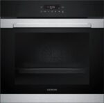 Horno - SIEMENS SIEHB372ABS0, Integrable, Sí, 71 l, 548 mm, Negro, Acero inoxidable