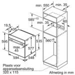 Horno - BOSCH empotrable HBG7741B1 3600W 71L, Integrable, Pirolítico, 71 l, 59,4 cm, Negro - Imagen 9
