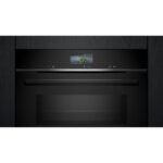 Horno microondas - SIEMENS CM776GKB1, Integrable, Pirolítico, 45 l, 59,4 cm, Negro - Imagen 3