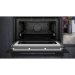 Horno microondas - SIEMENS CM776GKB1, Integrable, Pirolítico, 45 l, 59,4 cm, Negro - Imagen 4