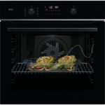 Horno a vapor - AEG Serie 5000 V5PBA521AB, Integrable, Pirolítico, 71 l, 595 mm, Negro