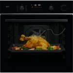 Horno a vapor - AEG Serie 6000 V7PBR521SB, Integrable, Pirolítico, 72 l, 596 mm, Negro