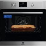 Horno - Electrolux EOF6P54TX, Multifunción, Pirolítico, 72 l, Anillo térmico, 60 cm, Inox