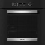Horno - Miele H 2465 BP Active, Multifunción, Pirolítico, 76 l, 59.5 cm, Conectividad, Negro obsidiana