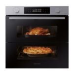 Horno - Samsung NV7B4530ZAS/U1 Dual Cook Flex, Multifunción, Pirolítico, 76l, 59.5 cm, WiFi, Puerta Flexible, Inox