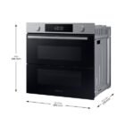 Horno - Samsung NV7B4530ZAS/U1 Dual Cook Flex, Multifunción, Pirolítico, 76l, 59.5 cm, WiFi, Puerta Flexible, Inox - Imagen 9