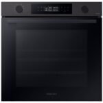 Horno - Samsung Dual Cook NV7B4430ZAB/U1, Multifunción, Pirolítico, 76l, 59.5 cm, Función WiFi con SmartThings, Negro