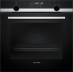 Horno - Siemens HB578GES3, Serie IQ500, Multifunción, Pirolítico e hidrolítico, 71 l, Humid Clean, PerfectCooking 3D, 60 cm, Negro