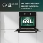 Horno multifunción - SVAN SHM10700DCN, Integrable, 69 l, 595 mm, Negro - Imagen 7